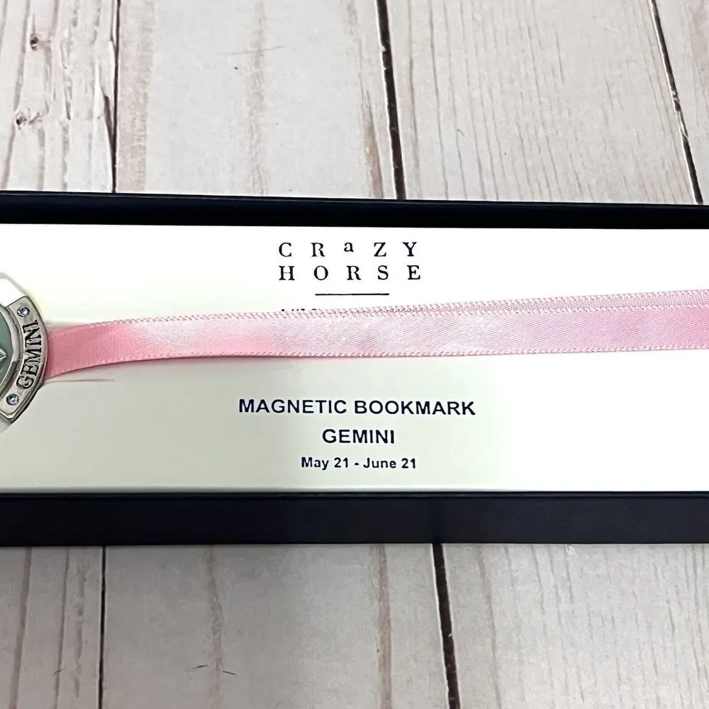 NIB Liz Claiborne Crazy Horse Gemini Magnetic Bookmark